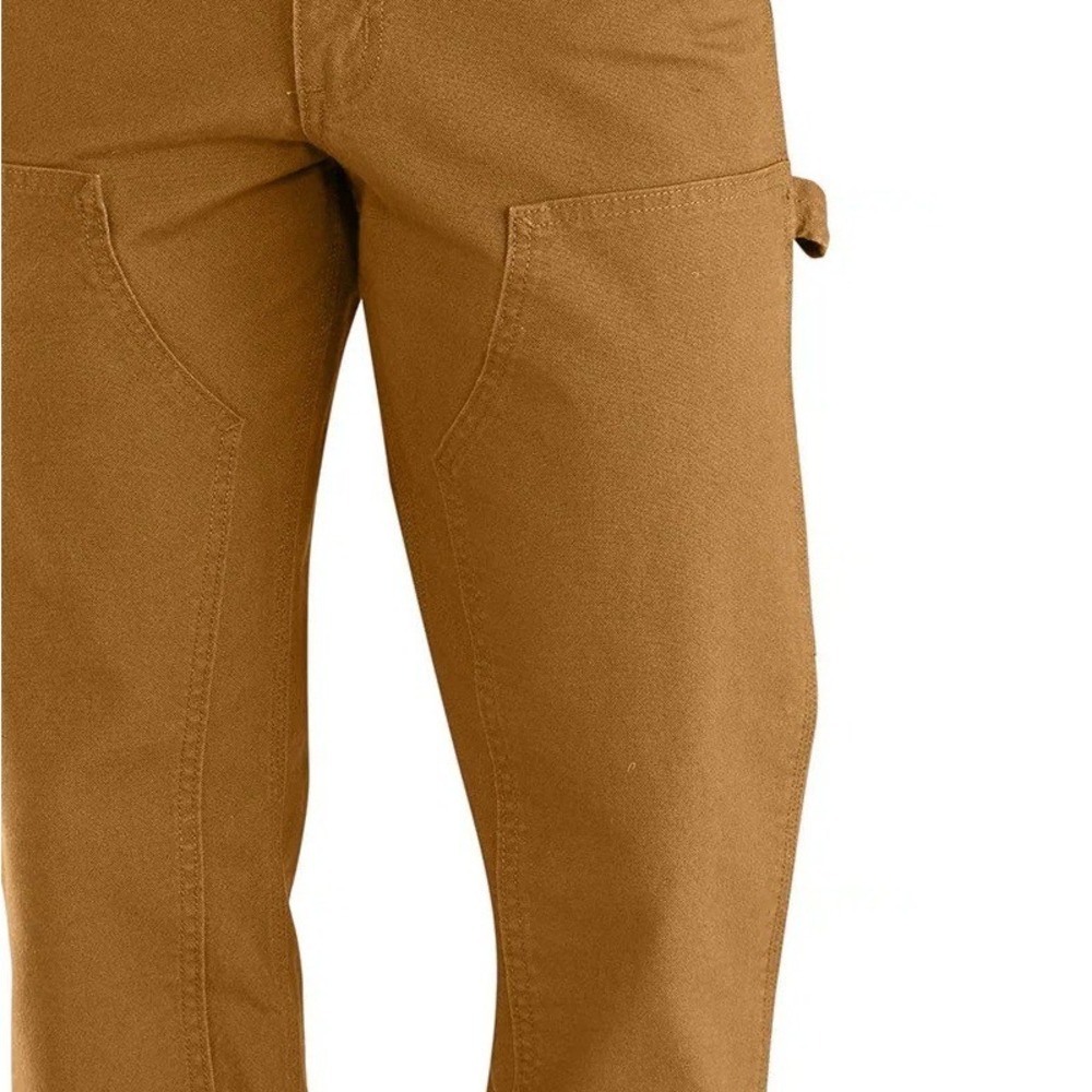 Carhartt Relaxed Fit Canvas Work Pants Men's 35x32 Brown Double Knee NWOT